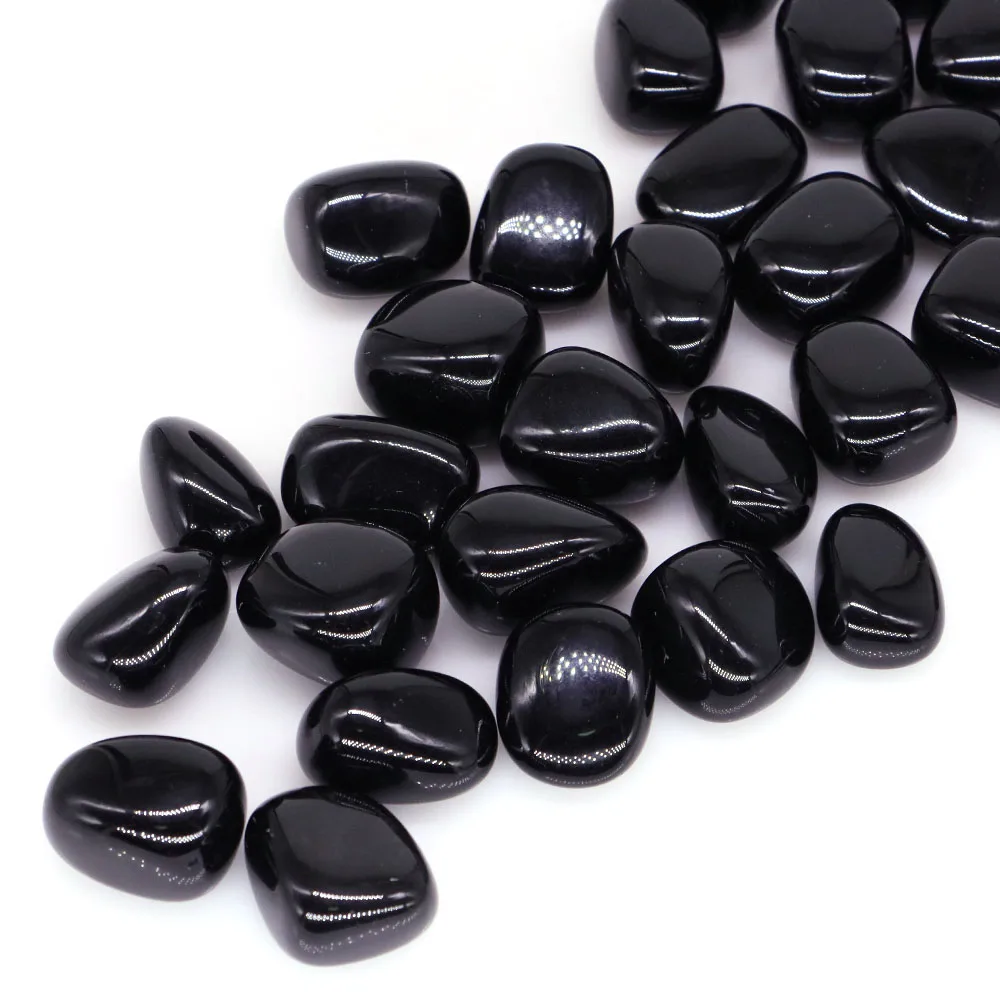 Natural Tumbled Stone Black Obsidian Reiki Healing Crystal Minerals Quartz Bulk Gemstone Home Decor Fish Tank Aquarium Specimen