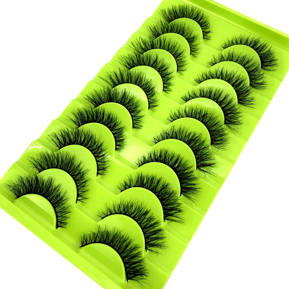 HBZGTLAD 10 Pairs Natural False Eyelashes Fake Lashes Long Makeup 3d Mink Lashes Extension Eyelash Mink Eyelashes for Beauty