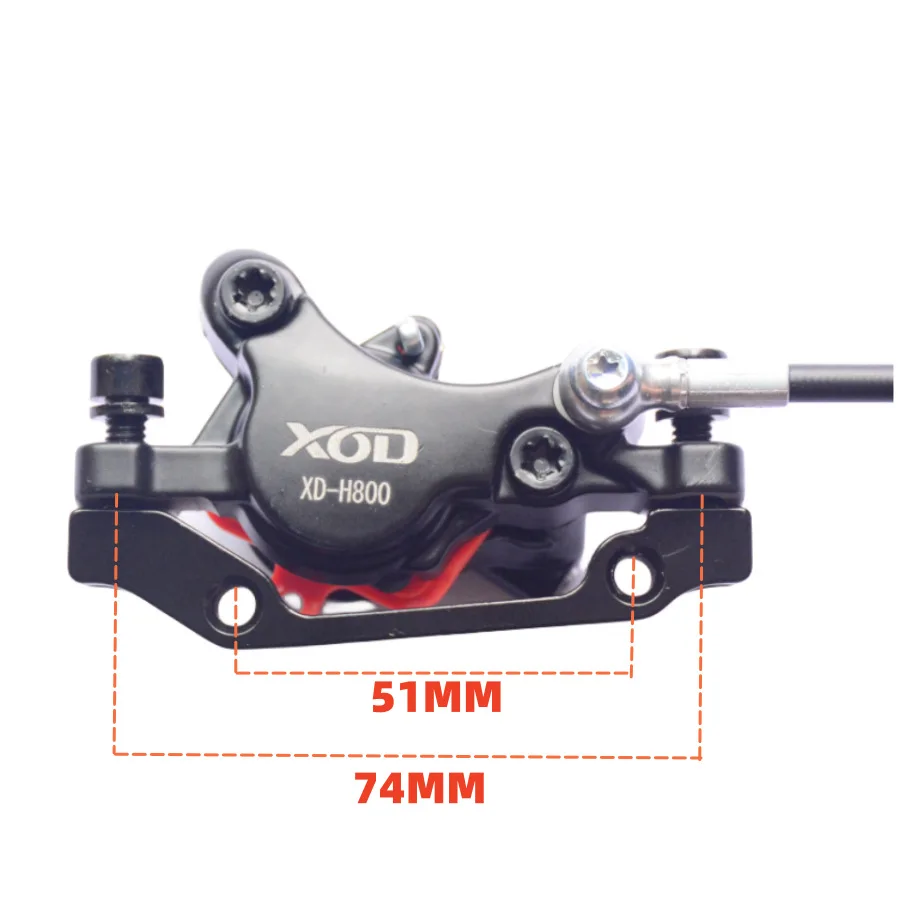 Freno a disco idraulico XOD con sistema frenante a 2 core impermeabile con interruzione di corrente per scooter elettrico XD-H800 / XD-H880