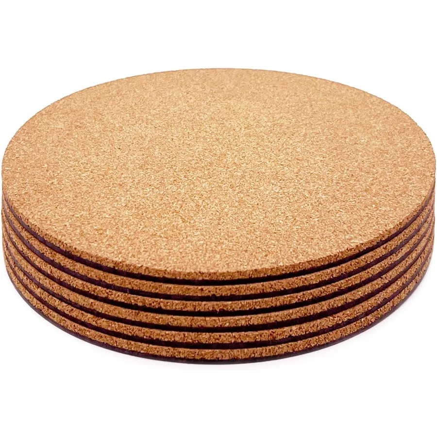 

Cork Plant Coasters Double Layers 6 Inch Cork Planter Coaster Absorbent Cork Plant Mats Cork Plant Coasters for House Plants 6