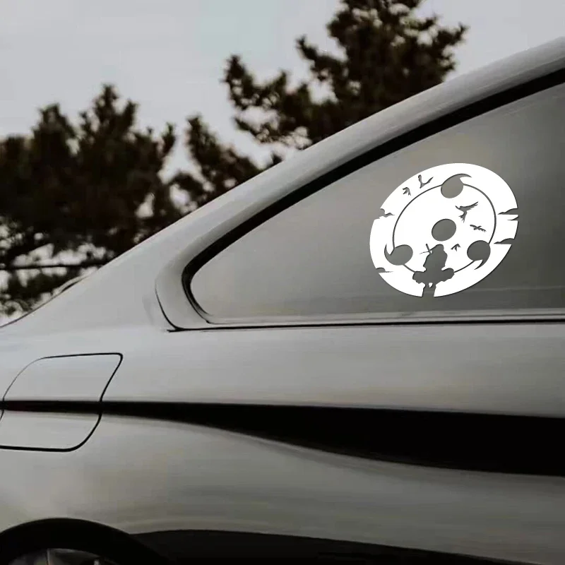 1pc Uchiha Itachi Sharingan Anime Sticker, Waterproof Vinyl Decal for Car Truck Smooth Surface Exterior Decor Accessories
