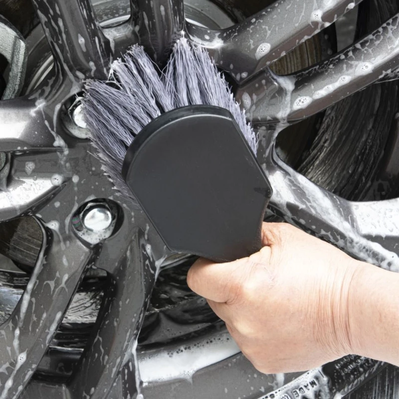 

Car Wheel Cleaning Brush Short Handle Detailing Brush Tire Rim Washing Brush Car Detailing Cleaning Auto Wash Accessories