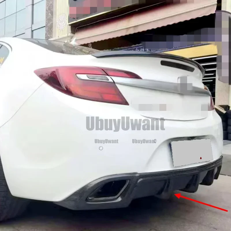 Glossy Black Universal Rear Bumper Lip Spoiler Splitter Diffuser For Buick Regal – 2-Piece Set
