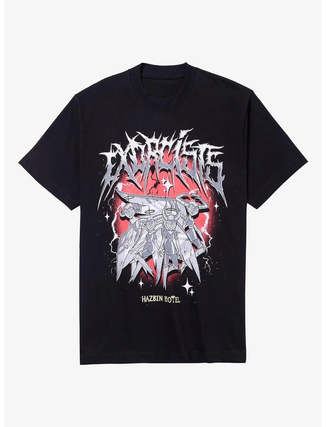 تي شيرت Hazbin Hotel Vox Solo المعدني يمكن ارتداؤه من قبل الرجال والنساء مع قمصان عصرية بأكمام قصيرة من القطن الخالص