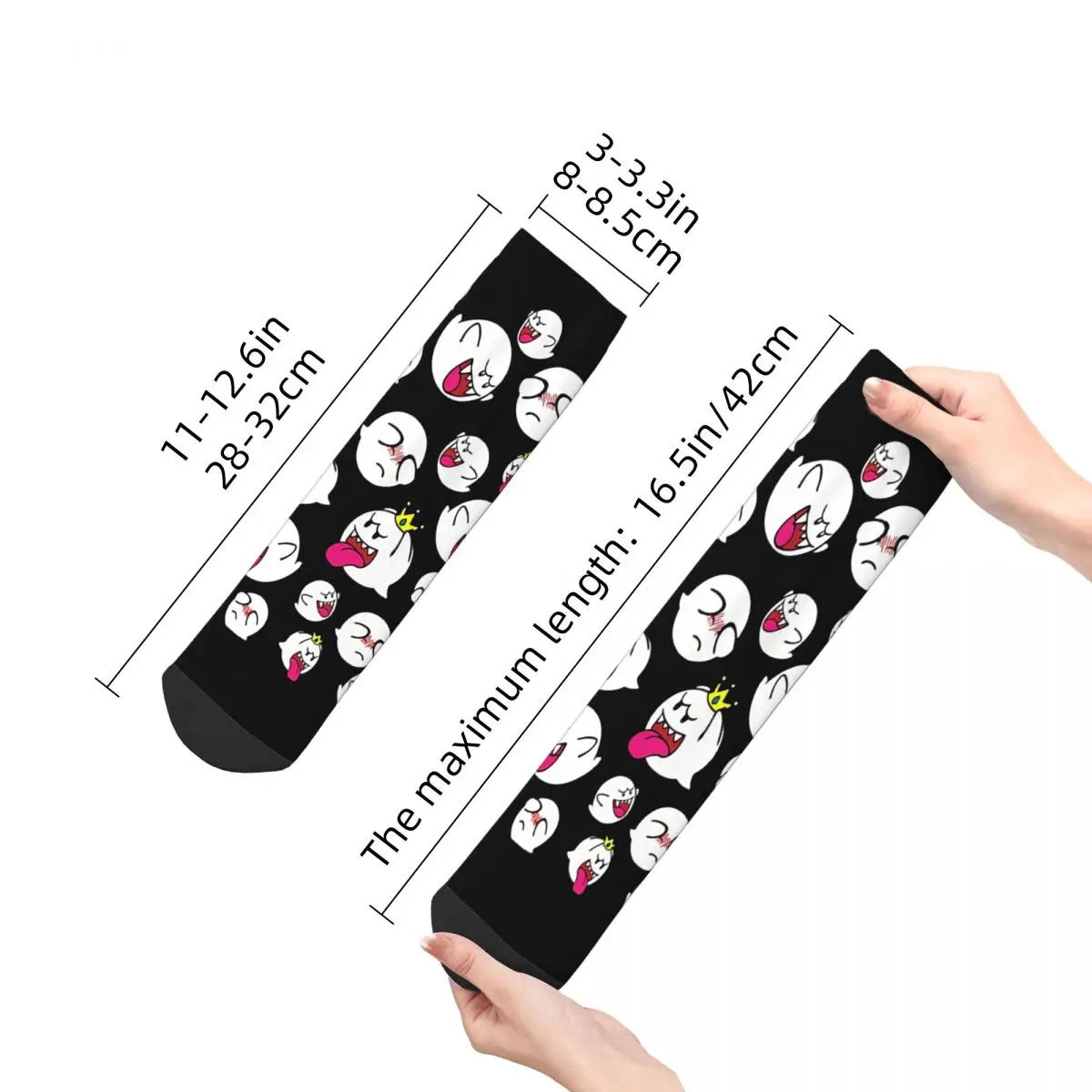 جوارب King Boo Socks Harajuku جوارب عالية الجودة لجميع المواسم إكسسوارات الجوارب لهدايا الرجل والمرأة