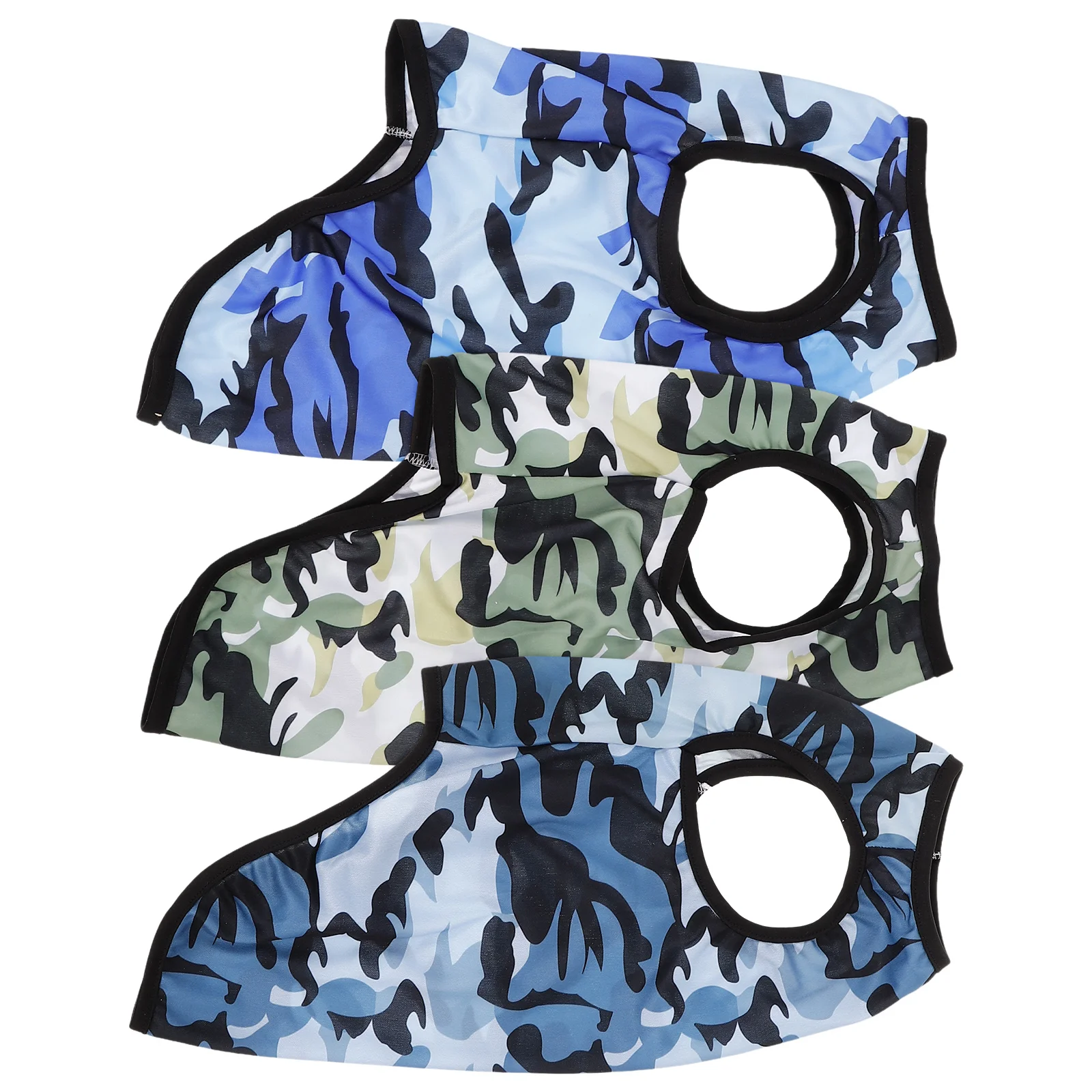 

3 Pcs Pet Vest Camo Dog Shirt Puppy Outfit Cooling Outfits Clothes Shirts Camouflage