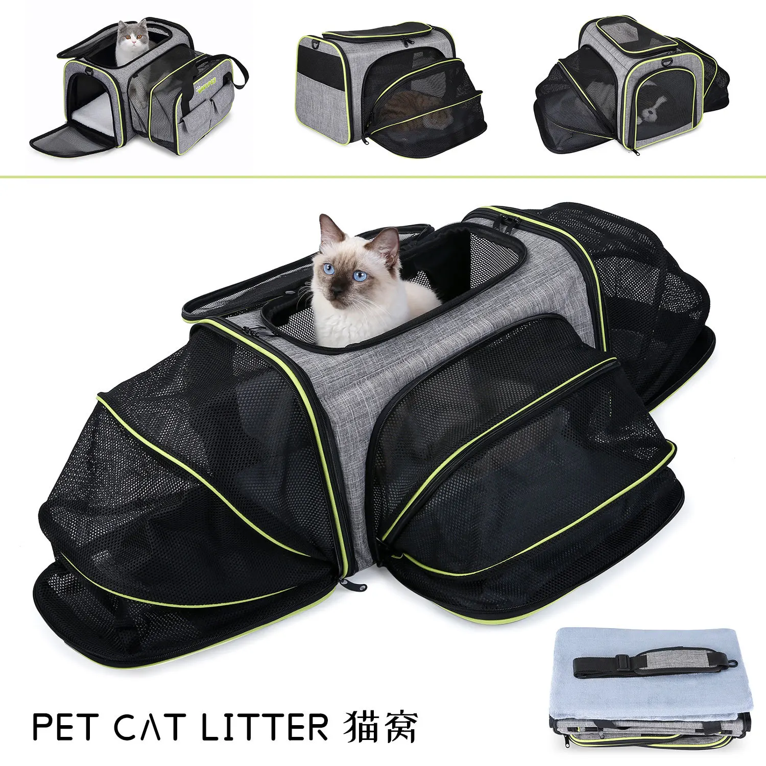 Hot Sale Pet Carrier Bag Airline Approved Small Soft Sided Collapsible Portable Travel Dog Carrier