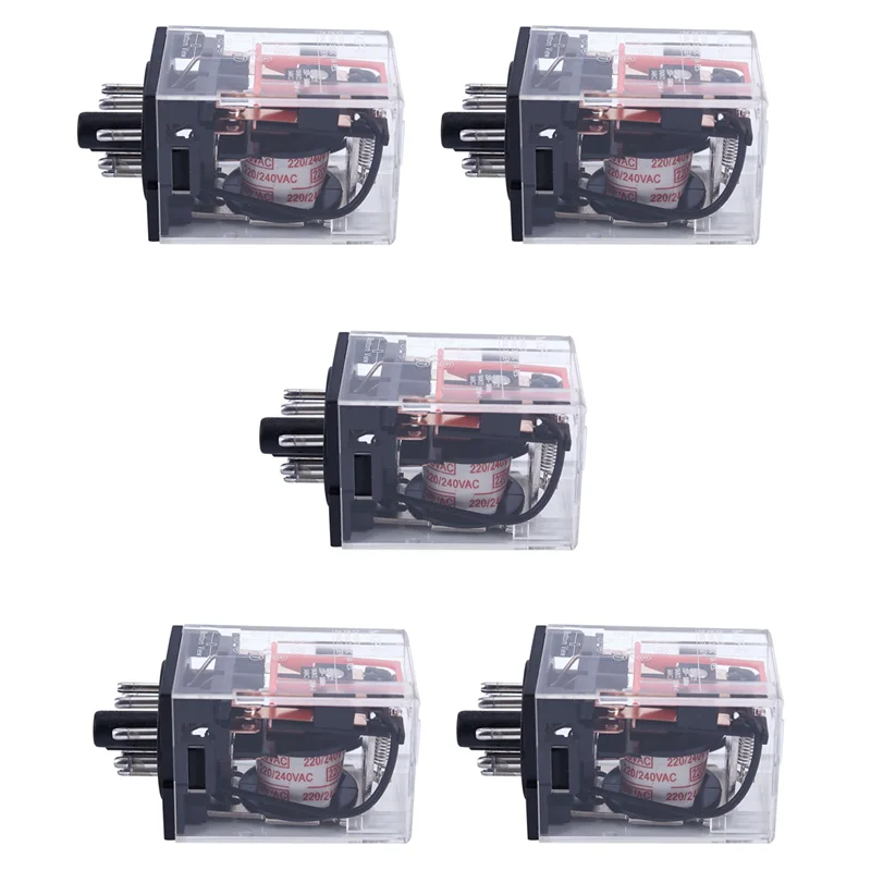 

Реле питания A98E-5X AC 220В/230В с катушкой, 8 контактов, DPDT, 2НО 2НЗ, MK2P-1