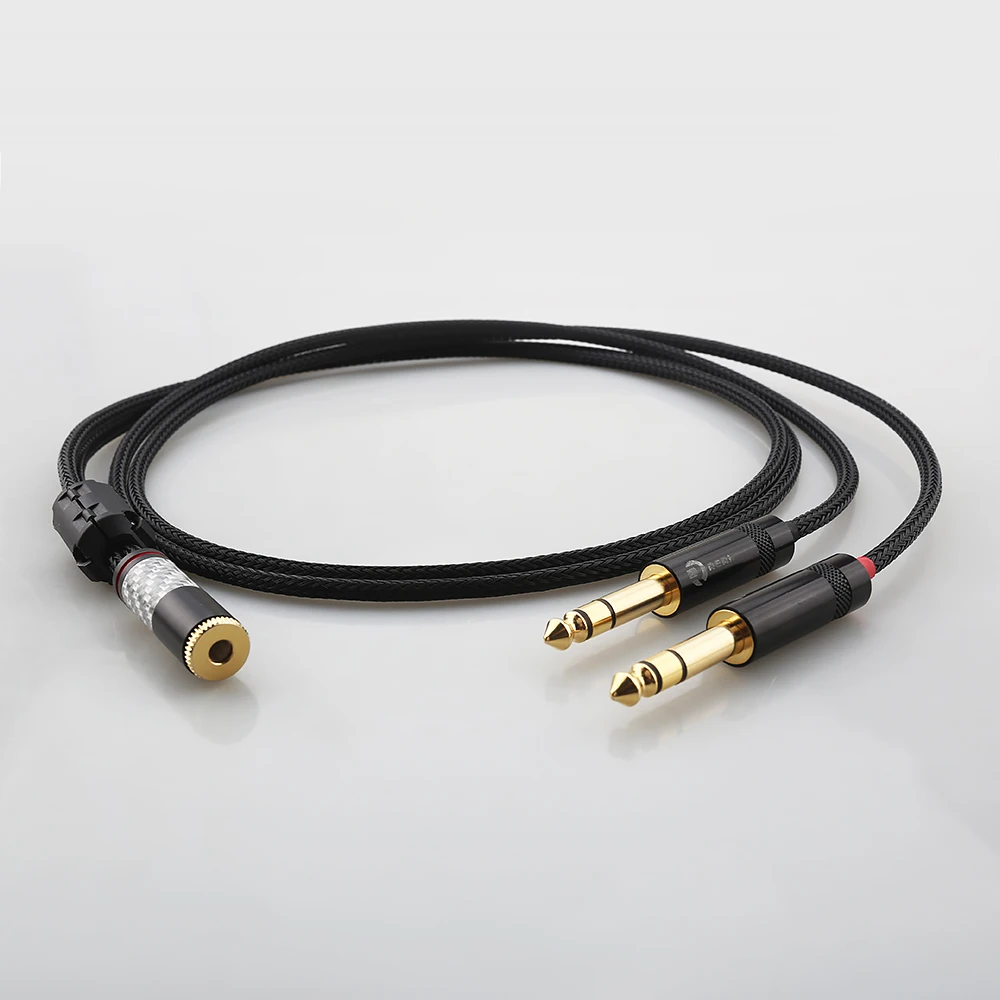 Audiocrast Balance 4,4-mm-Buchse auf Dual 6,35-mm-TRS-Klinkenstecker-Adapterkabel für 6,5-mm-symmetrische Audioverbindung – Detail 3
