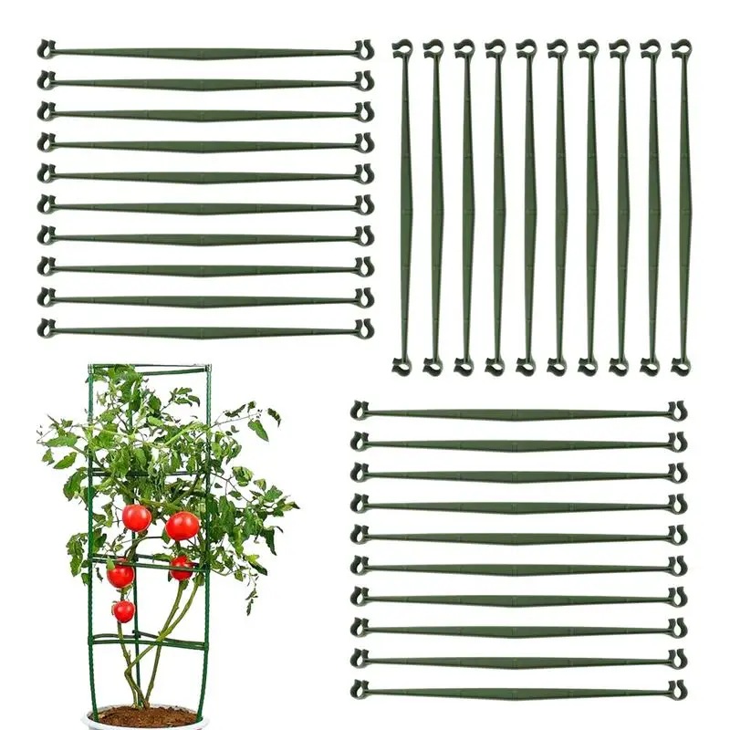 

Tomato Stake Connectors 30PCS Stake Arms for Tomato Cage Plant Climbing Frame Expandable Trellis Connectors Plant Supports