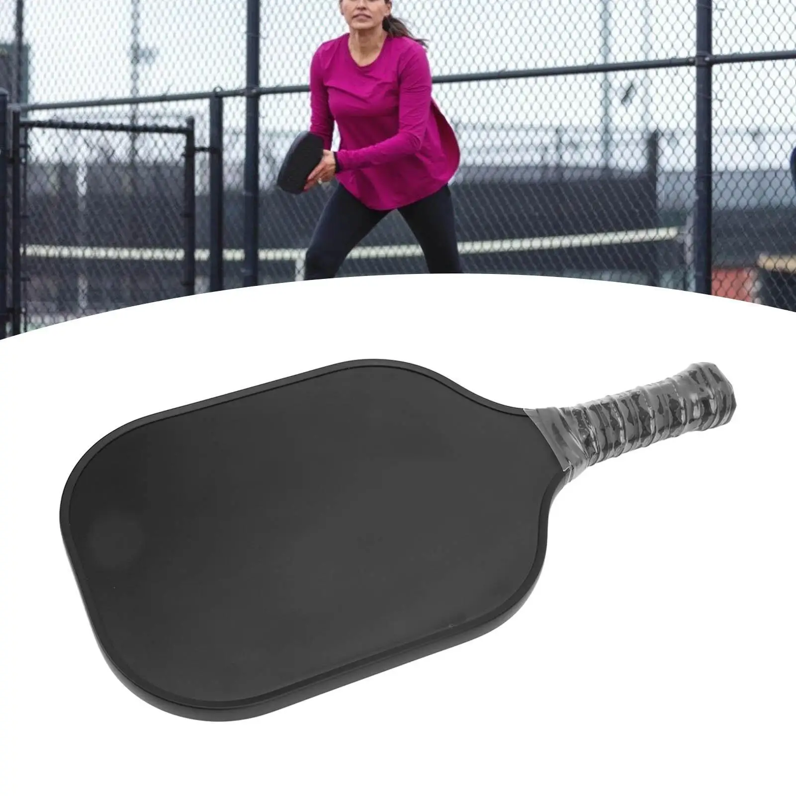 Fiberglass Pickleball Paddle Racket - Sweat-Absorbing Soft Grip for Competitive Play