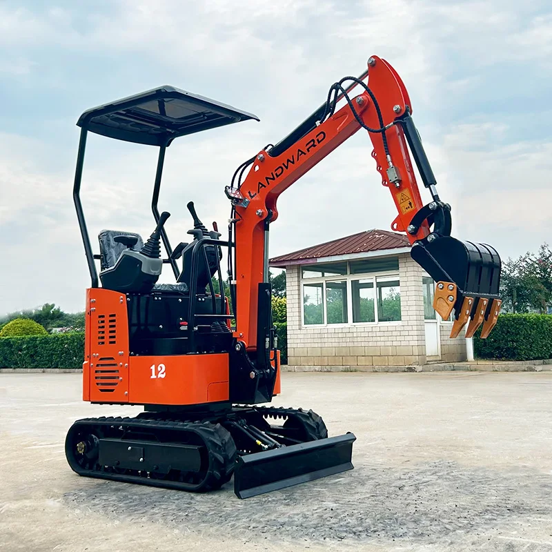 

EPA Euro 5 High Quality Small Crawler Digger Manufacturer 1.2 Ton Mini Excavator 1000KG Agricultural Diesel Bagger CE Customized