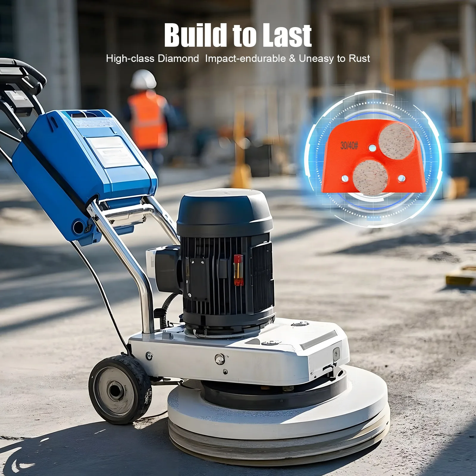 9* Tamponi abrasivi diamantati per calcestruzzo 30/40 #   Tampone per lucidatura diamantato a grana