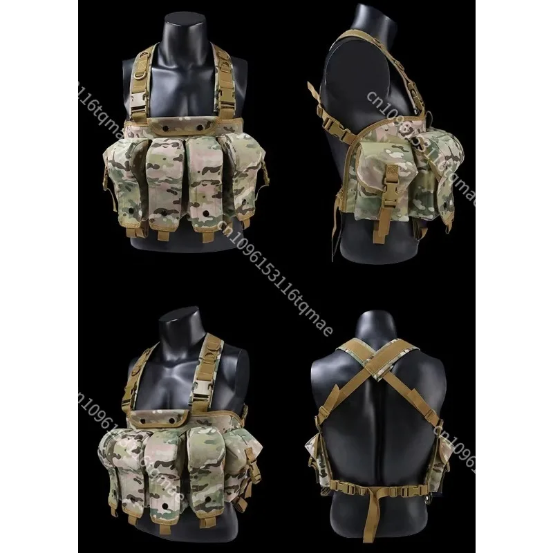 Multi Functional Tactical AK Lightweight Chest Hanging Bag, Outdoor Field CS Equipment Chest Bag Can Be Customized Camouflage