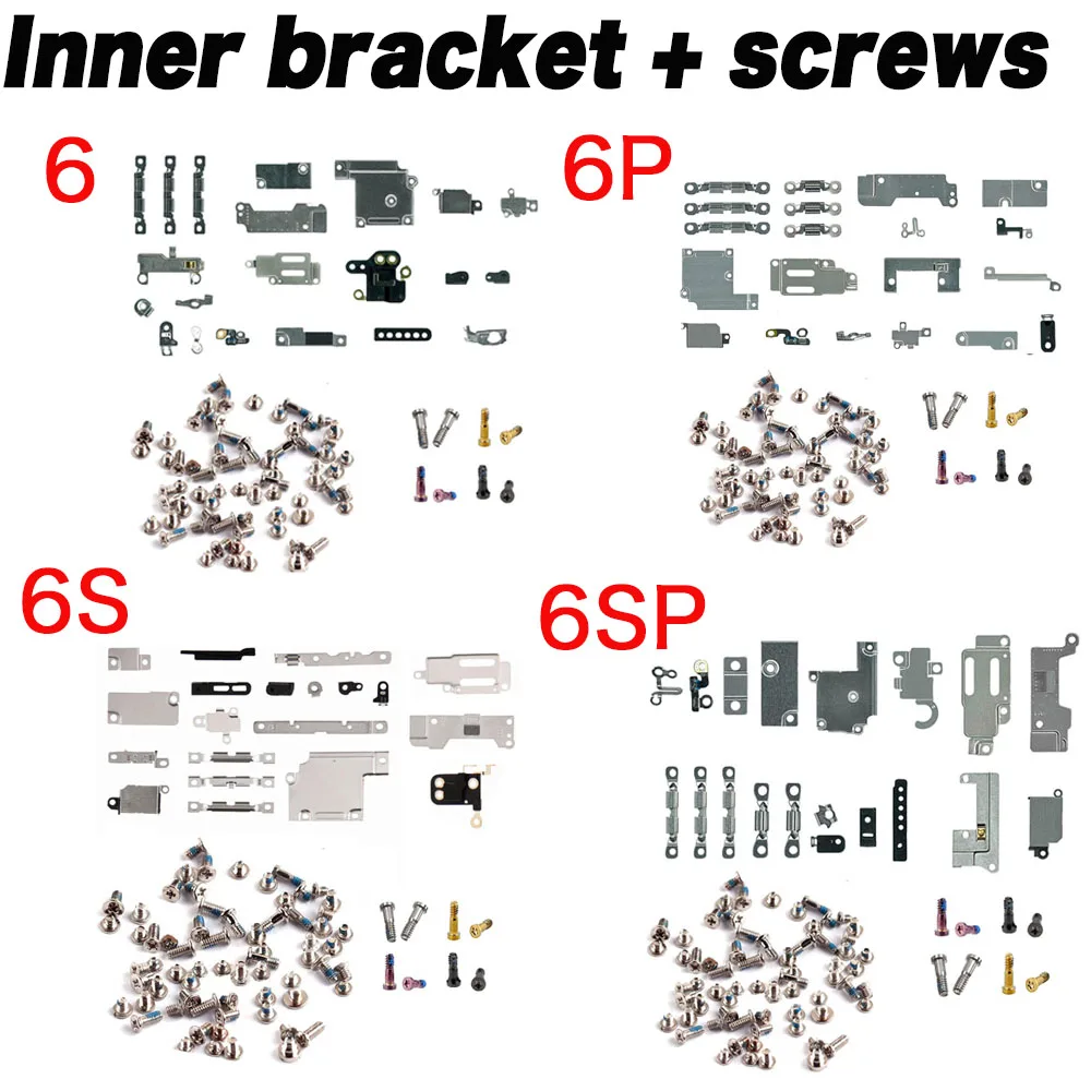 Inner Small Metal Parts Holder Bracket for iPhone 6 6s 7 8 Plus X XR XS 11 Pro Max With All Screws Replacement