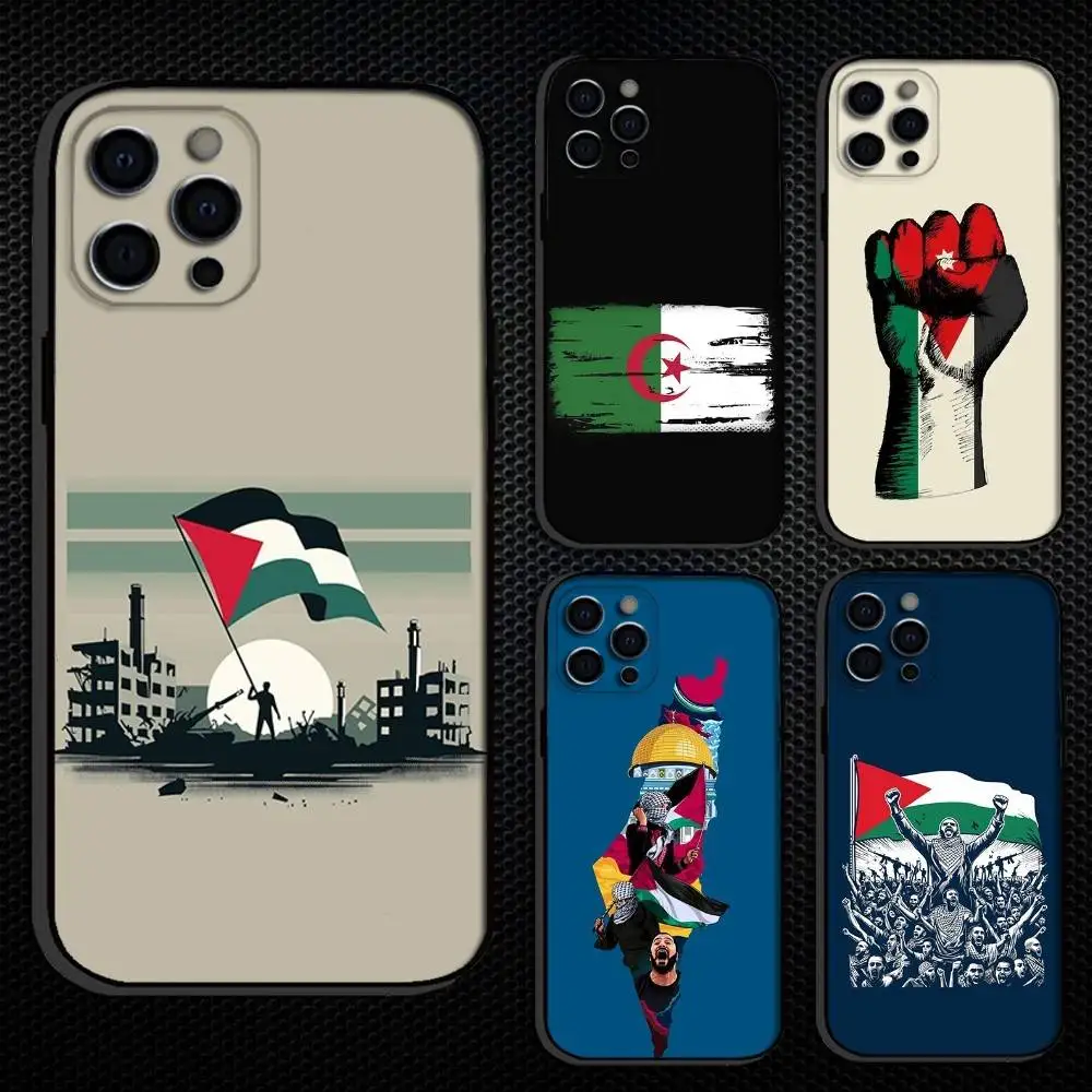 

Algeria Flag Phone Case For iPhone 16,15,14,13,12,11 Plus,Pro Max, Others Soft Black Cover