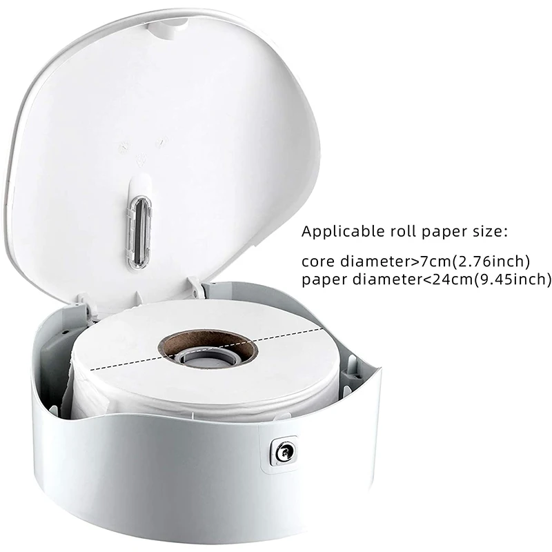 Imagem -04 - Wall Mount Jumbo Roll Toilet Tissue Paper Dispenser Toalha Dispenser Único Rolo 9