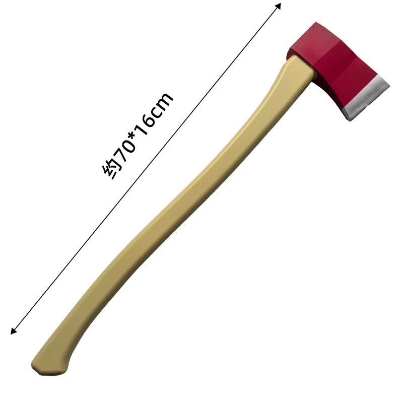 Cosplay Tool 1:1 Axe fire axe Tomahawk Scare Props Stage Performance Role Prop Axe Halloween Safety PU Rubber Model 