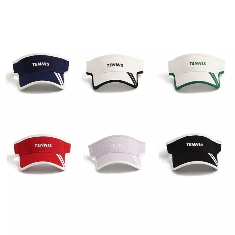 

Summer Tennis Hat New Adjustable UV Protection Empty Top Visor Caps Sport Trendy Sunscreen Hat