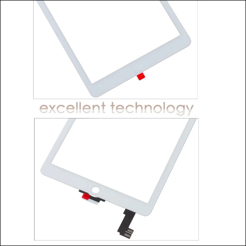 Good Quality For iPad Air 2 A1567 A1566 Touch Screen Glass Digitizer with flex cable Free Tools with Tempered Glass view 6