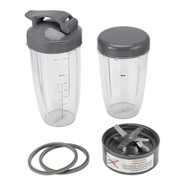 EQAZ-Blender Replacement Parts for NutriBullet Blenders 600W/900W/PRO - Extractor Blade & 32Oz Huge Cups & 24Oz Huge Cups