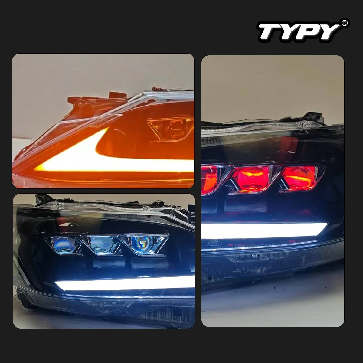 

TYPY новая светодиодная фара, обновленная, модифицированная для Toyota Vios, фара 2017-2019, динамический сигнал, фара, автоаксессуары