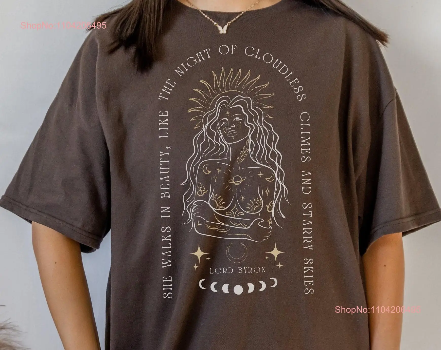 Aphrodite Goddess T Shirt Light Academia Clothing Dark Clothes Greek Mythology Gods Lord Byron Mall Goth Poet