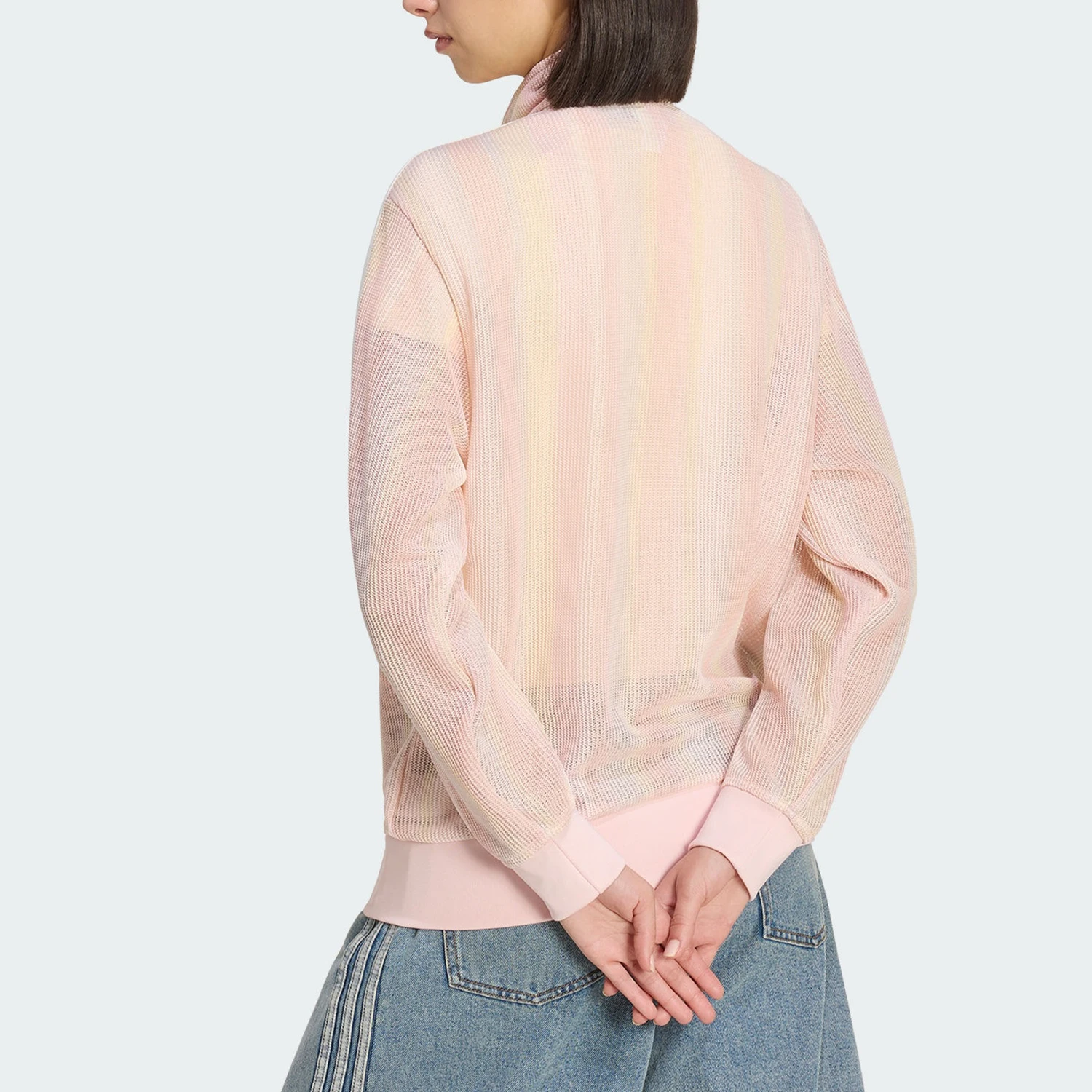 Adidas genuine clover women's dopamine style stand up collar jacket jacket KY2031