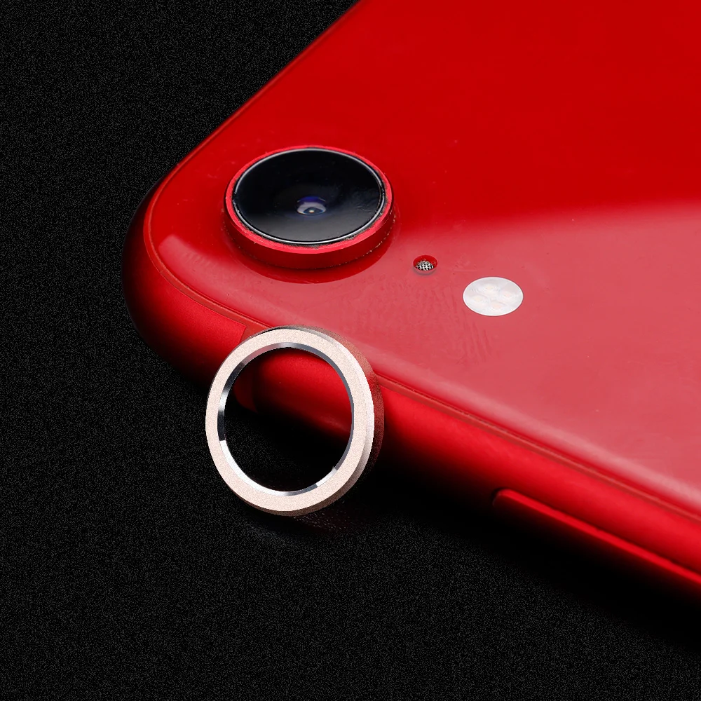 For iPhone XR Metal Rear Lens Protective Circle Ring Anti Fall Bumper Cover Back Camera Screen Protector For Apple XR iPhoneXR