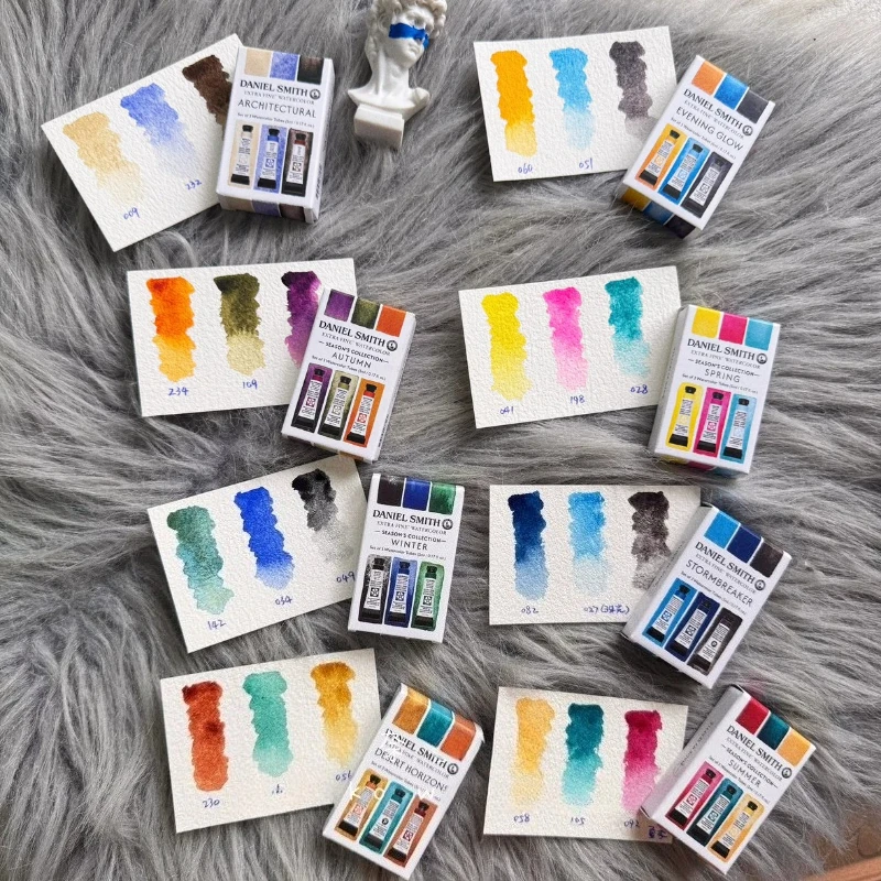 Daniel Smith Extra Fine Artist Watercolor Paint Triad Set 3 Colors 5ml Tube Theme Series Aquarela Pigment Art Painting Supplies