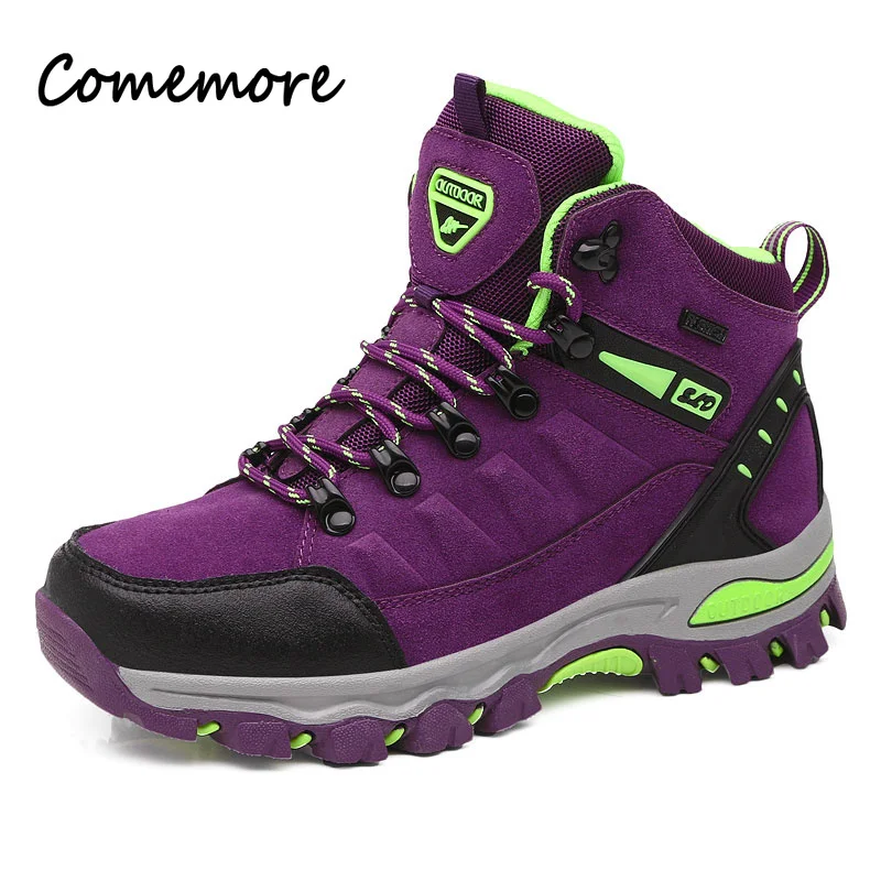 Comemore Waterproof Winter Hiking Shoe Women High Top Non-slip Sneakers Adult Couple Shoes Sport Casual 2023 Woman Men Boots 46