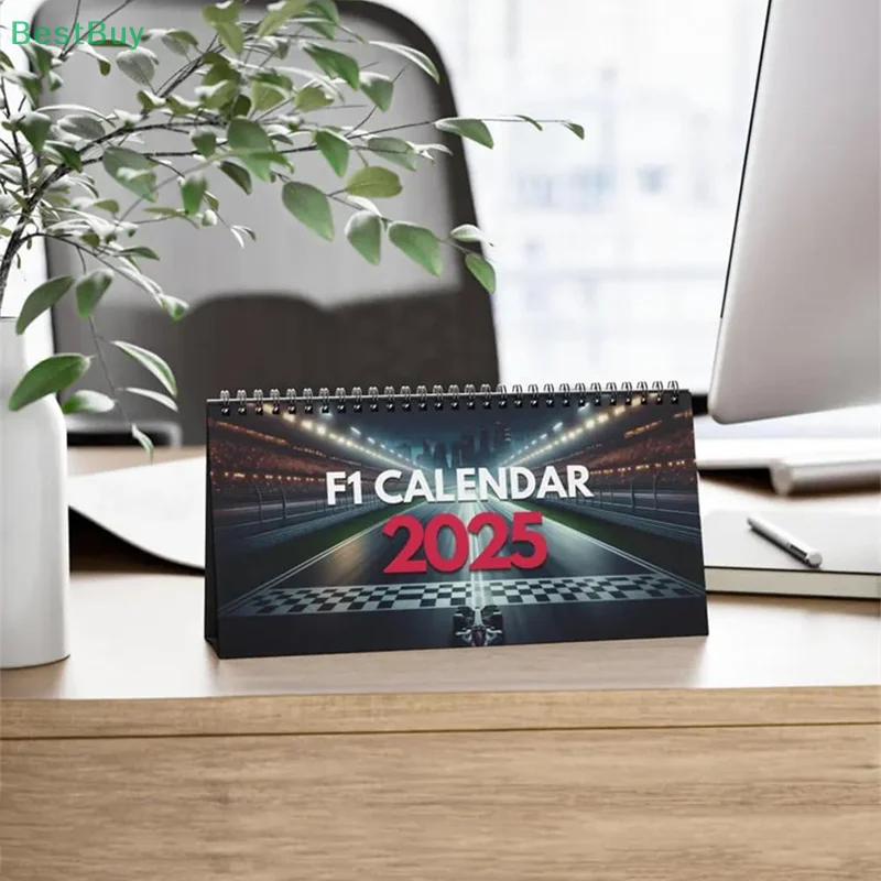 F1 2025 Desktop Calendar Experience The Thrill Of Racing In Style 2025 Motor Calendar For F1 Fans And Motorsport Enthusiasts