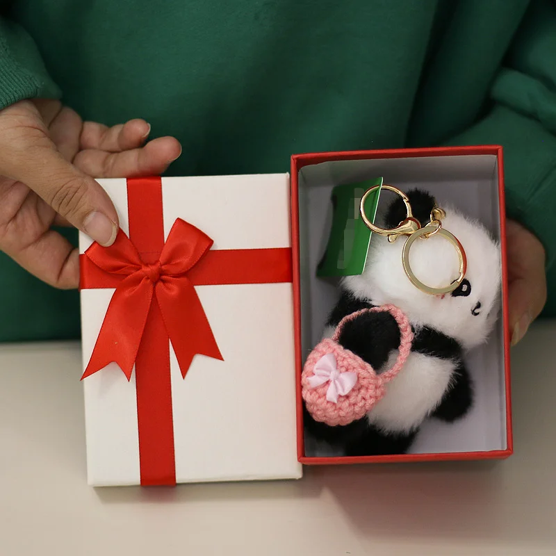 Camera Messenger Bag Floral Panda Plush Toy Backpack Small Pendant Doll Chengdu China Base Same Style Collectible Gift