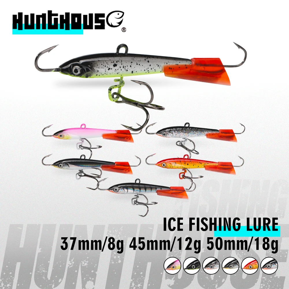 Hunthouse hiver leurre de pêche sur glace 50mm 18g artificiel gabarits équilibreur coulant appâts durs matériel de pêche pour brochet truite LW851