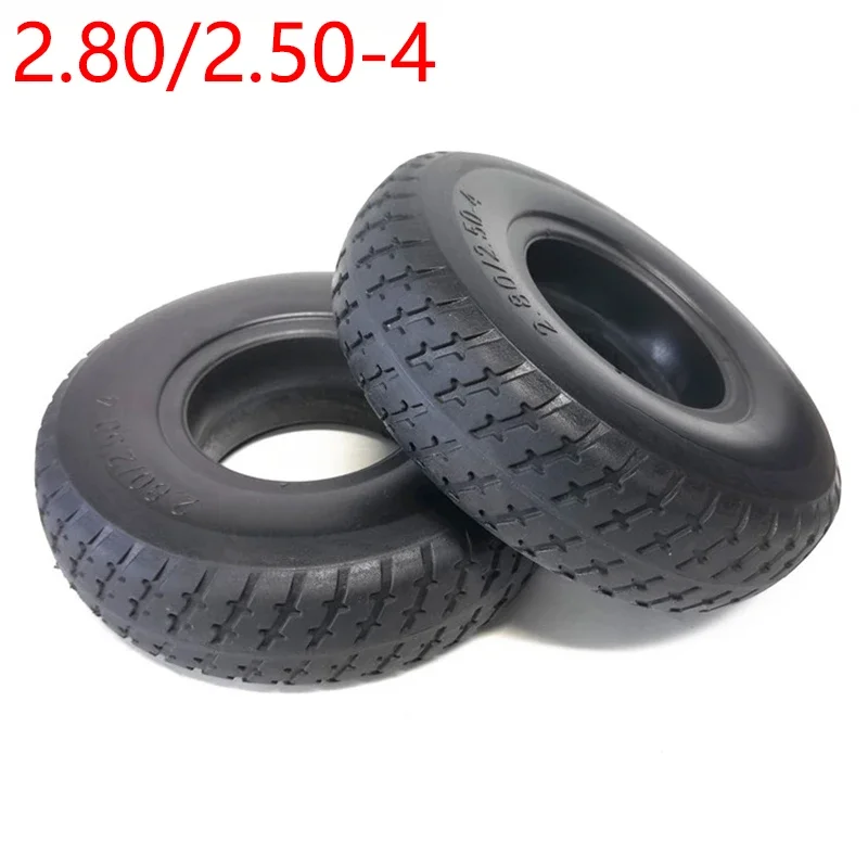 2.80/2.50-4 Without Inner Tube Tyre Solid tire 9 Inch Solid Tyre for Electric Scooter Trolley Trailer and Wheelchair