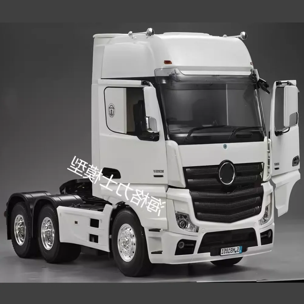 1/14 versão de porta aberta de três eixos 1851 cabeça de reboque para mercedes-benz modificação de caminhão de reboque doméstico peças de carro de brinquedo diy