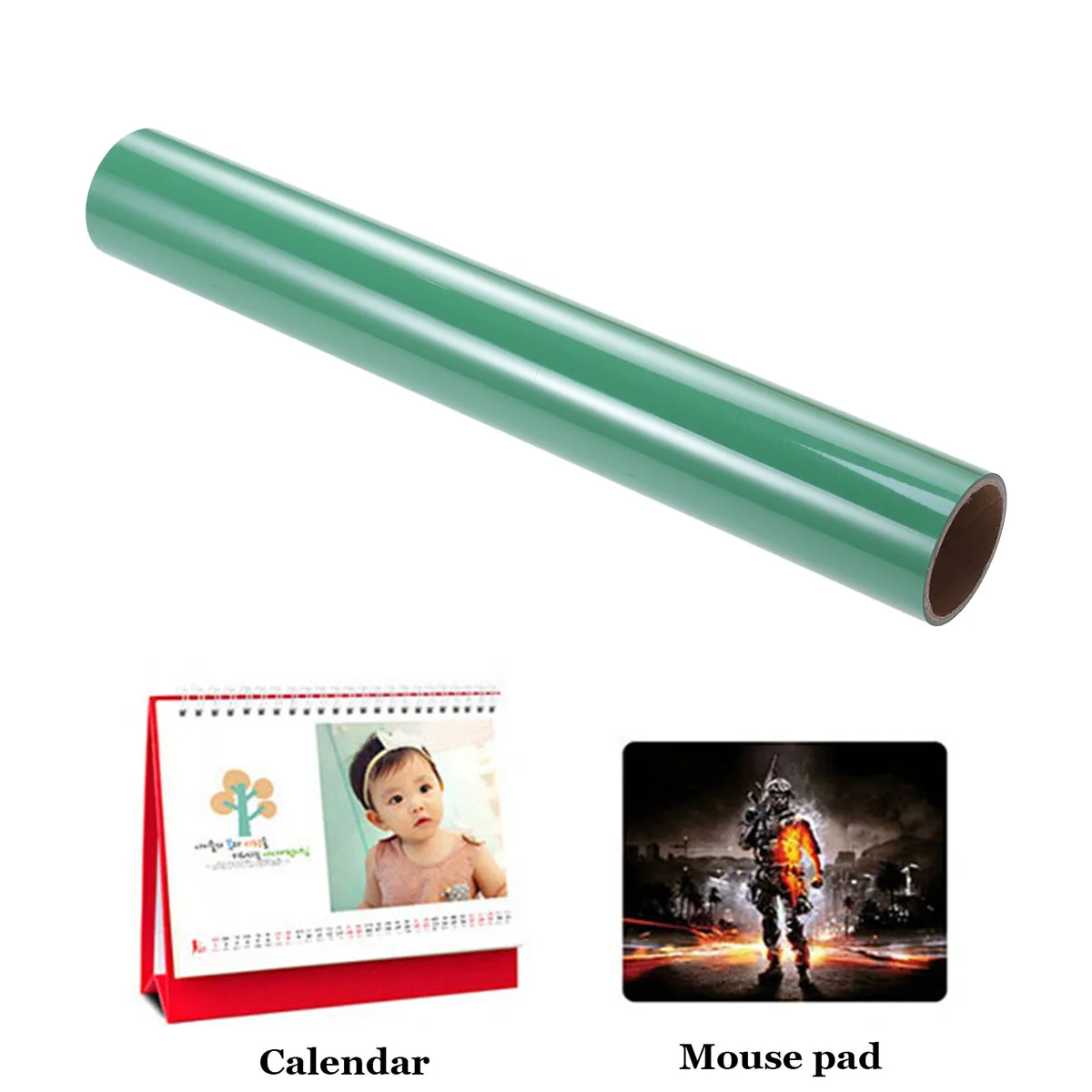 

PU Heat Transfer Vinyl Roll Gloss HTV Vinyl Film for T-Shirts Sports Clothing Other Garments and Fabrics (Green)