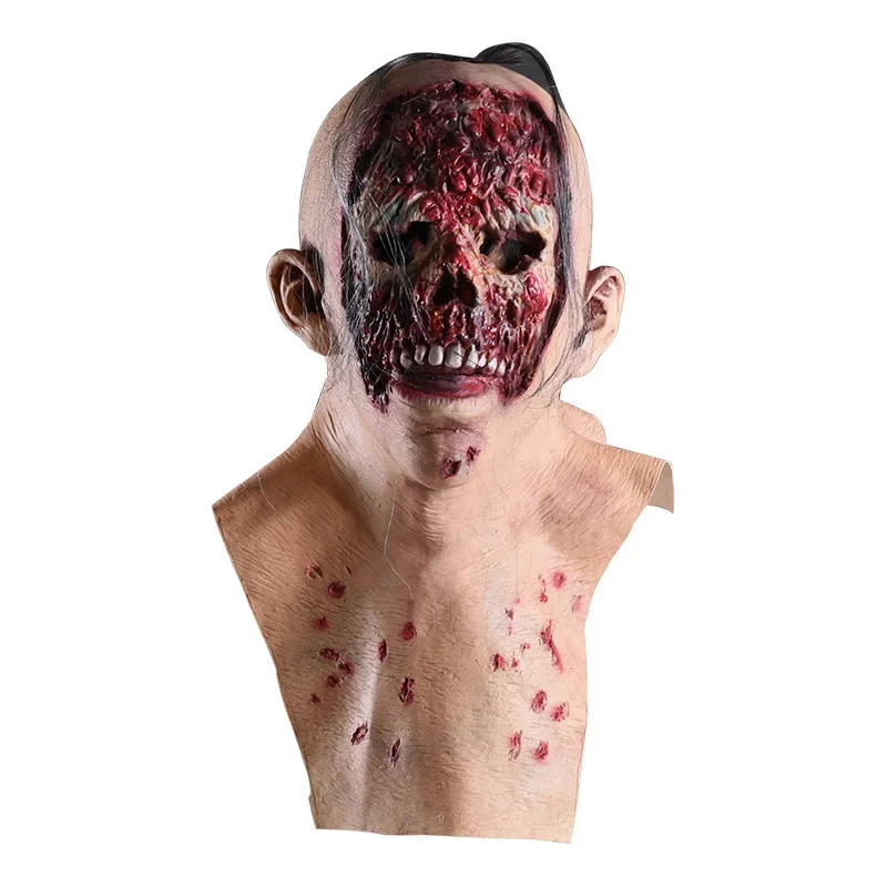 Halloween Horror Zombie Mask Scary Ghost Headgear Rotten Bloody All Face Mask Masquerade Cosplay Costume Party Props