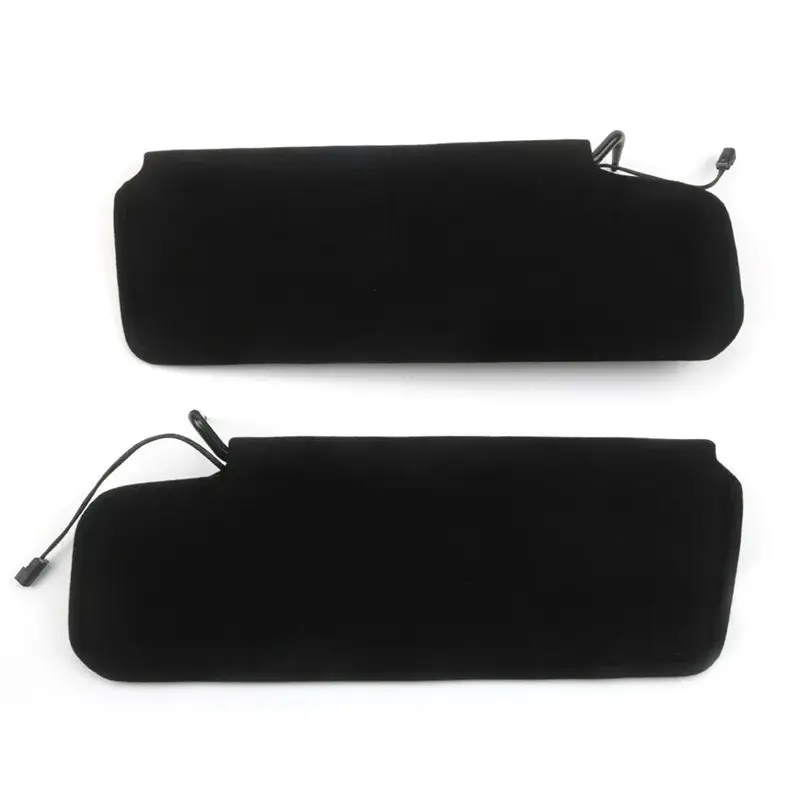 New 1Pair Car Sun Visors Shades W/LED Light 12459827 14081826 For Corvette C4 1984-1996 Sunvisors Vanity Mirror