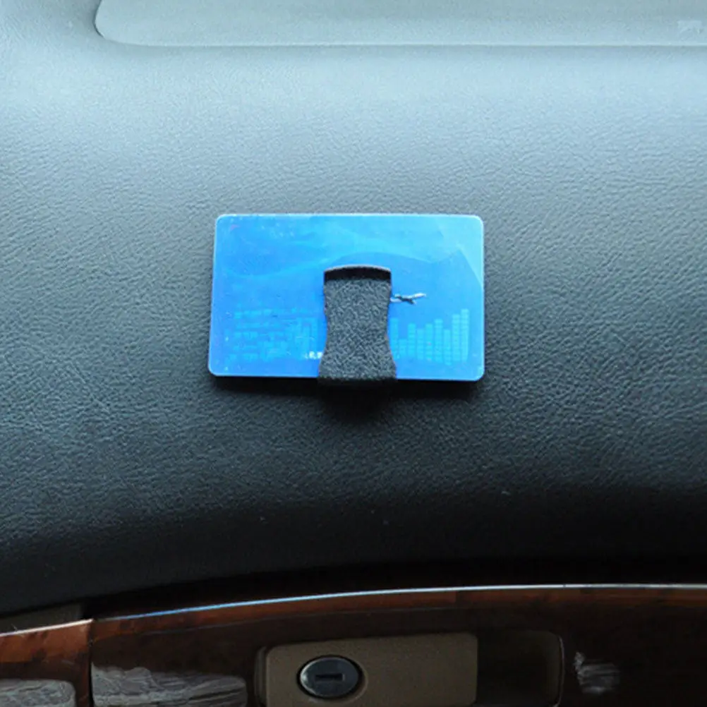 

1Pair Universal Car Card Holder Clip Heavy Duty Pc Material Sunglasses Organizer for Vehicle Dashboard Access Card Slot Compact