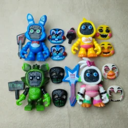 Five Night At Freddy Anime Action Figure Game Fnaf Bonnie Bear Foxy Freddy Toys Pvc Model Children Birthday Gifts