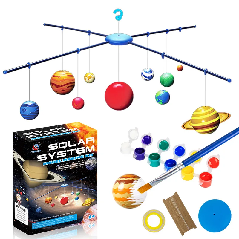 

Модель Солнечной системы из восьми планет: подвесной DIY STEM-набор для изучения науки, образовательный космический планетарий для детей и школьников, подарок