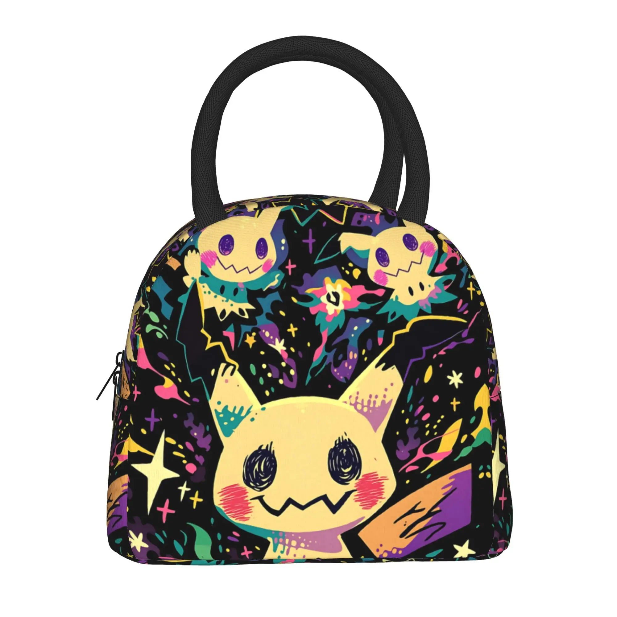 Pokemon Mimikyu Handbag Insulated Lunch Bag Insulation Bento Pack Rice Bag  bolsa Student Bento Lunch Handbag Insulation