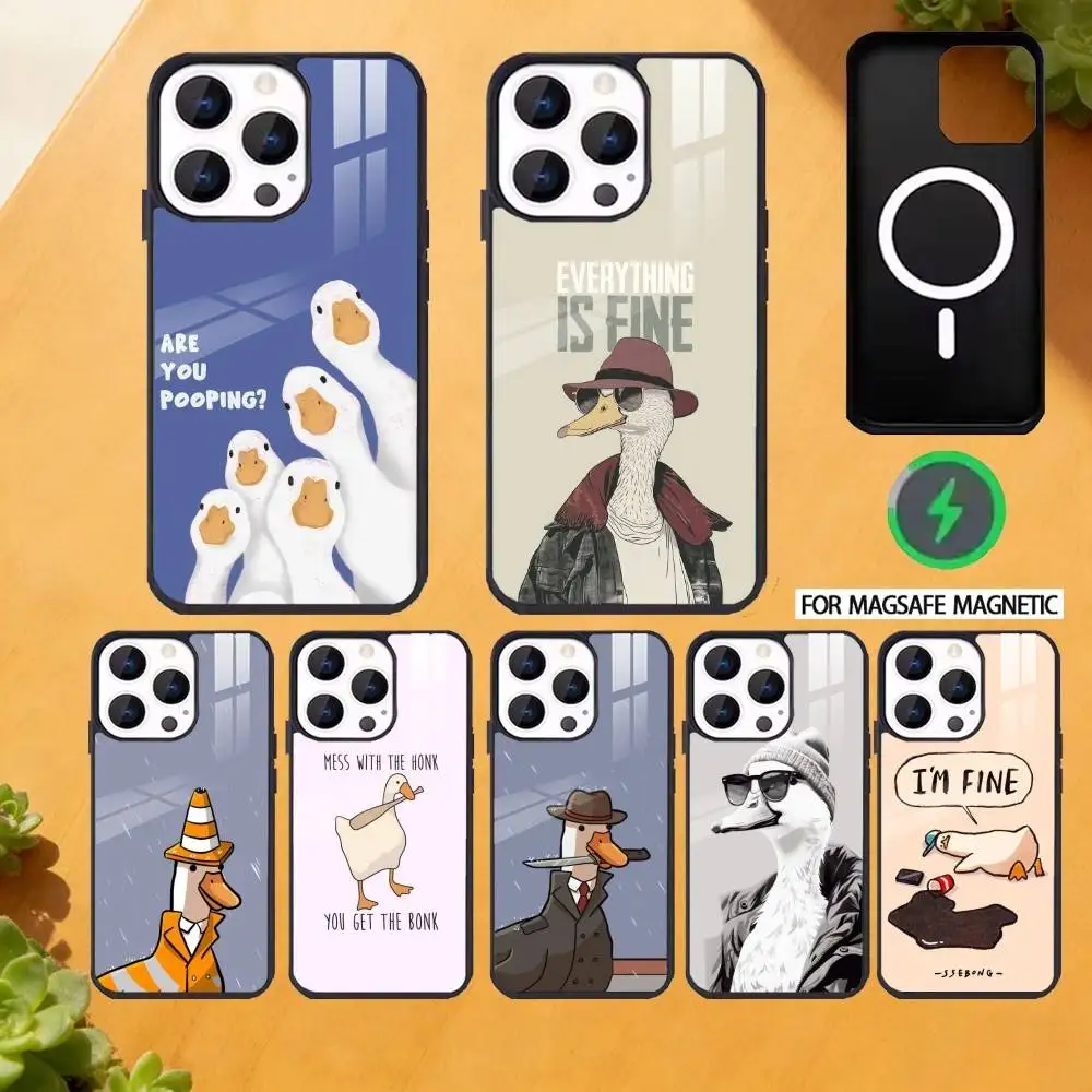 

Goose Goose Duck Phone Case For iPhone 17,16,15,14,13,12,Plus,Pro,Max For Magnetic Wireless Charge
