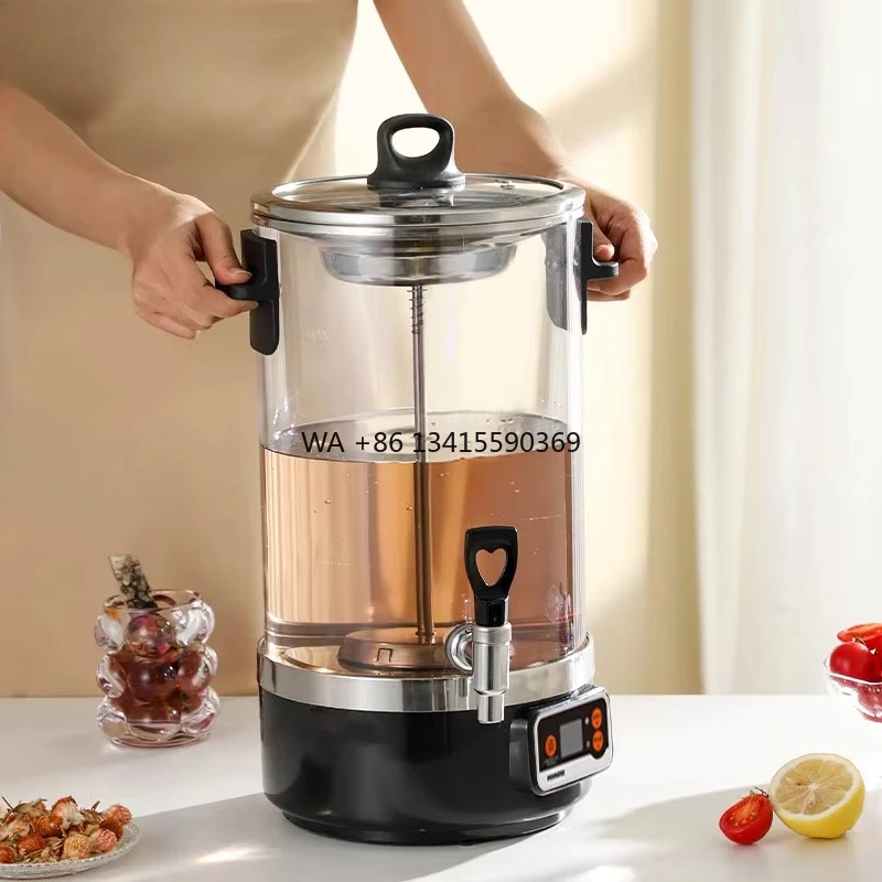 

DEWEISI 10l Hot Drink Automatic Brewer with Filter Ss 304 Heating Base Tea Equipment Coffee and Tea Brewer Multi Purpose