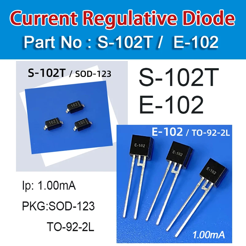 Current Regulative Diode S-102T E-102 Sod-123 Current 1.0Ma Voltage 100V