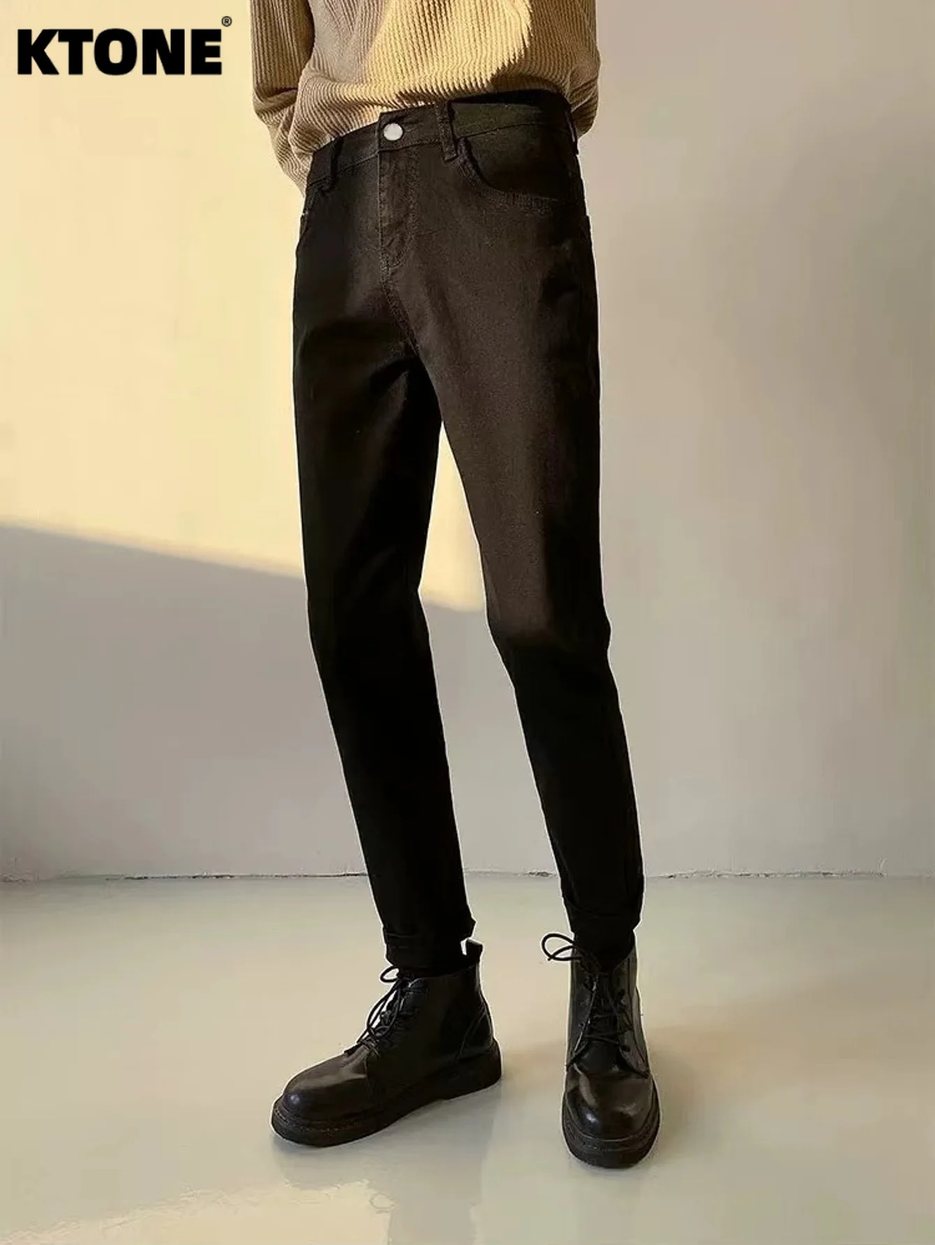 

Ретро-джинсы унисекс, черные, узкие, в стиле хип-хоп, оригинальный дизайн, без аксессуаров и ремней.