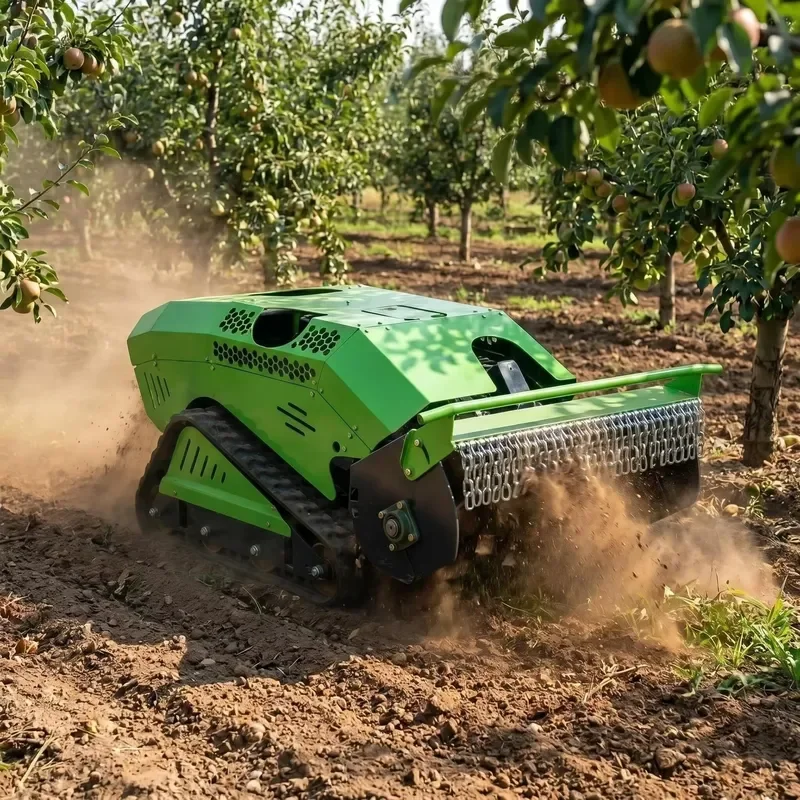 2026 Model SK-D800 Remote Control Crawler Lawn Machine Track Drive Slope Mower Hot Sale CE for Agricultural Vineyard