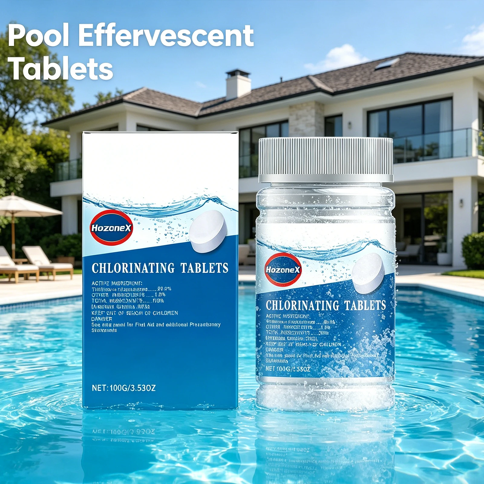 Water Purification Tablet - 100G Tablet Effervescent Pembersih Kolam Renang