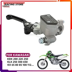 For Kawasaki KX 65 80 85 100 112 125 250 F 450F 500 KLX 250R 300R 650R KDX 200R 220R 250 Brake Master Cylinder Pump With Lever
